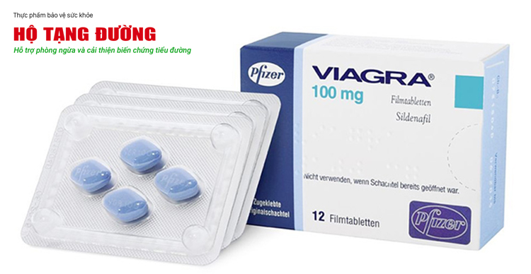 Viagra (Sildenafil) dùng trong điều trị liệt dương ở nam giới bị tiểu đường